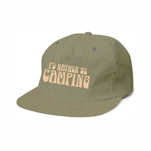 Rather Be Camping Snap Back Hat