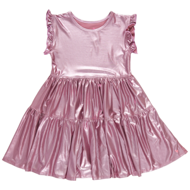 Pink Lamé Polly Dress