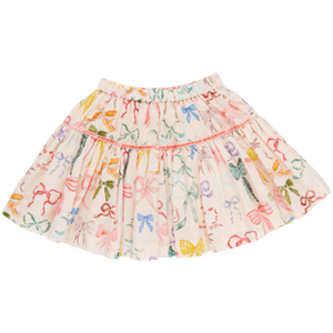 Watercolor Bows Girls Maribelle Skirt