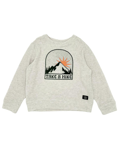 Heather Grey Take A Hike Hacci Pullover