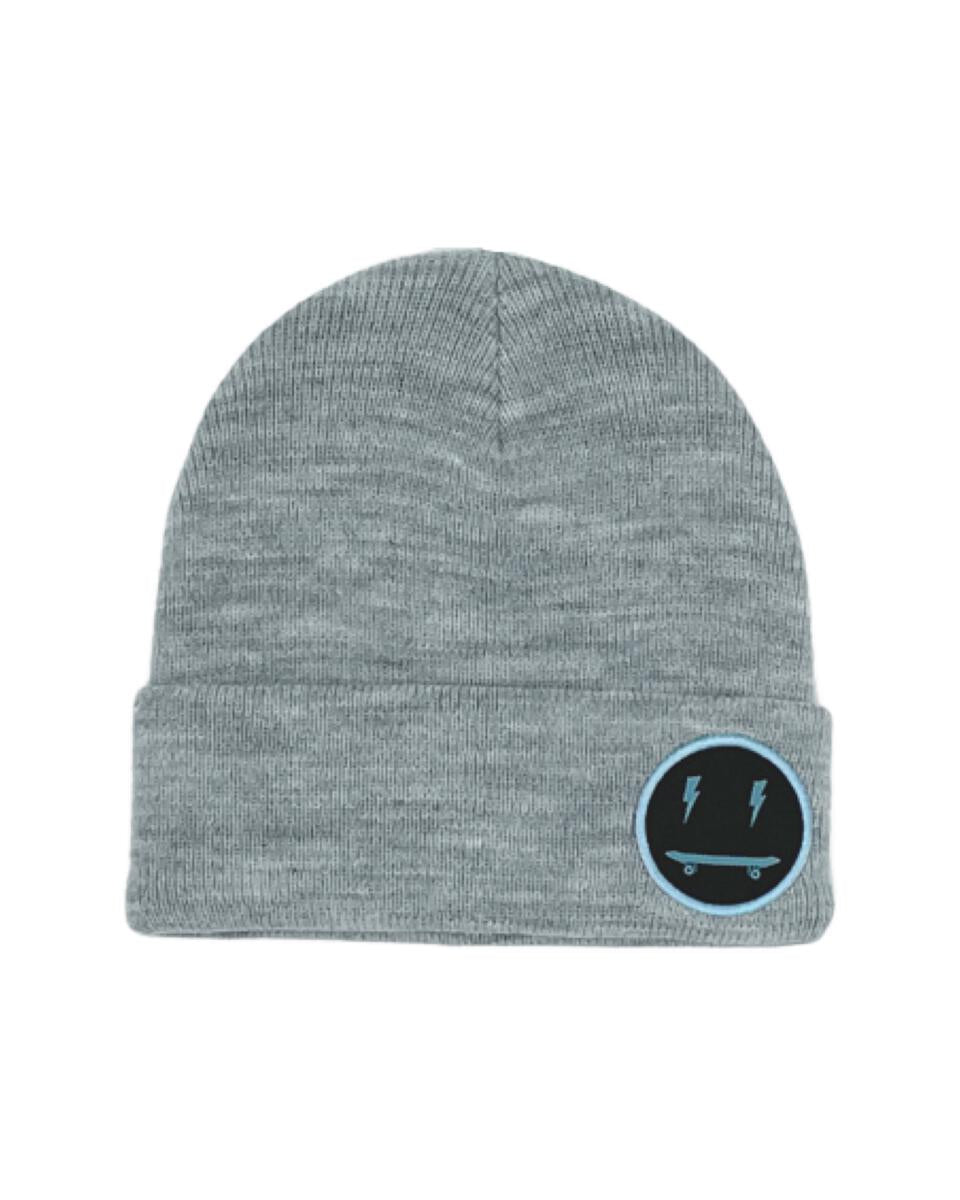 Gray Electric Skate Beanie