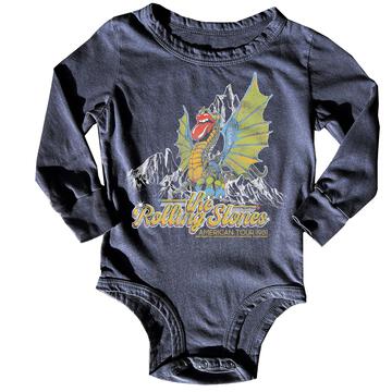 Rolling Stones Vintage Navy Long Sleeve Onesie