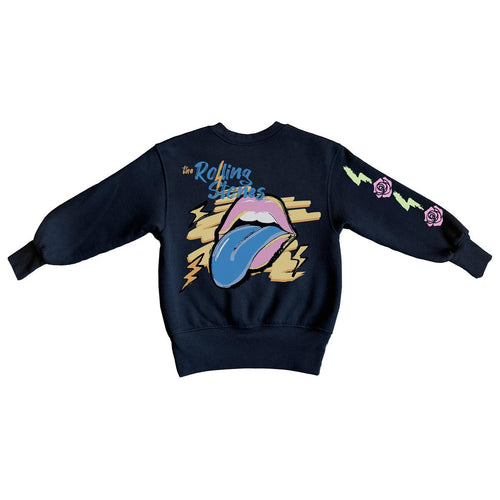 Rolling Stones Black Crew Sweatshirt