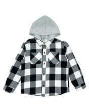Load image into Gallery viewer, Black &amp; White Upland Flannel Shacket