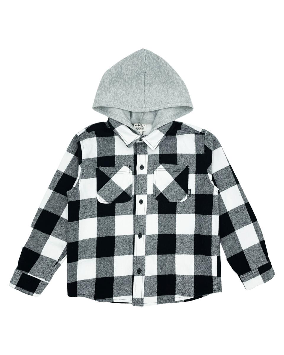 Black & White Upland Flannel Shacket