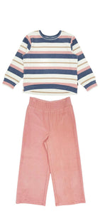 Sienna Pink Forever Hacci Wide Leg Pant
