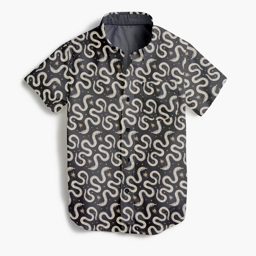 Adventure Society Button Up Tee