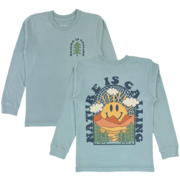 Stone Blue Nature Is Calling Long Sleeve Tee
