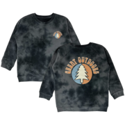 Charcoal Tie Dye Great Outdoors Crewneck Sweater