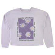 Lilac Little Things Oversized Long Sleeve Tee