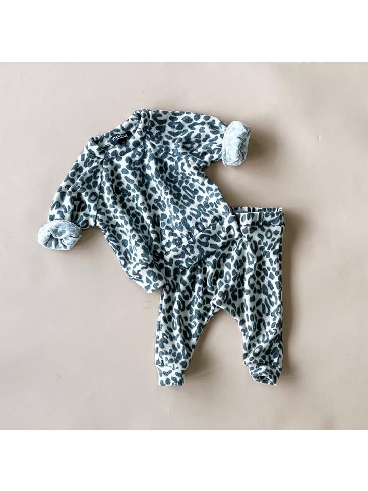 Leopard Billie Faux Cashmere Baby Set