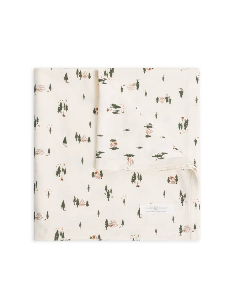 Woods Cypress Organic Baby Swaddle Blanket