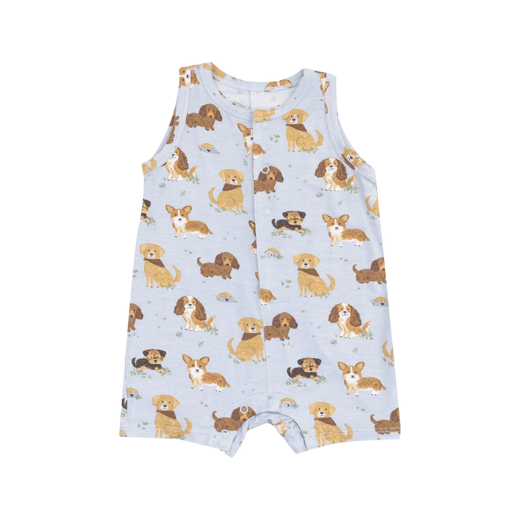 Best Friend Blue Shortie Romper