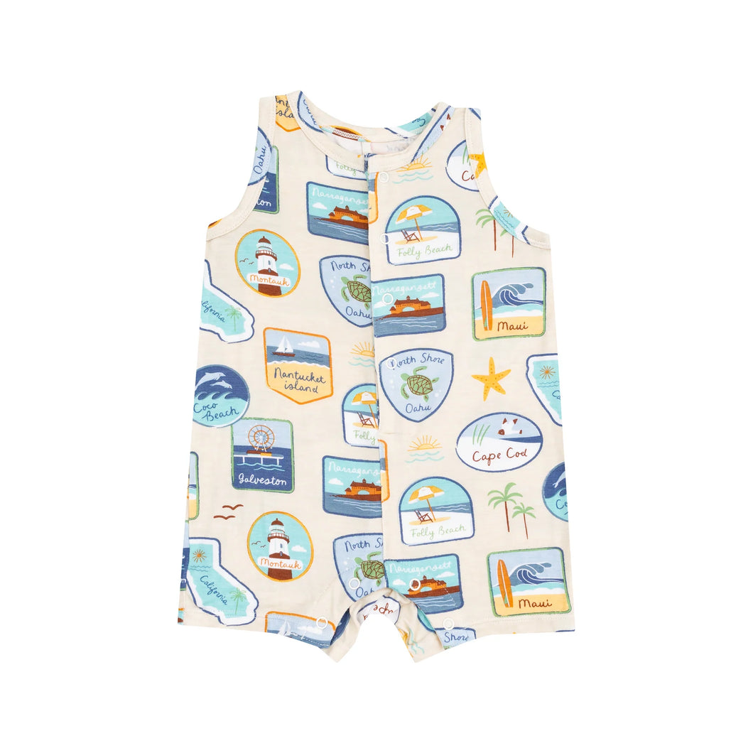 Beach Patches Shortie Romper