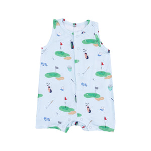 Golf Things Blue Shortie Romper
