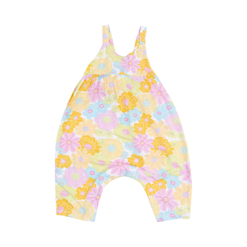 Sunny Dahlias Tie Back Romper