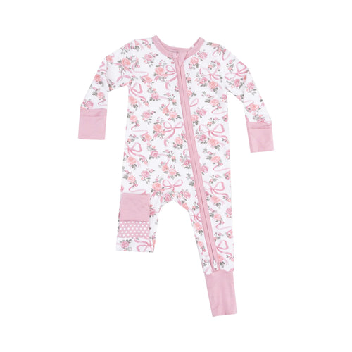 Ribbons and Flowers 2 Way Zip Romper