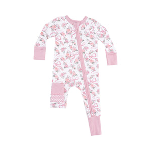 Ribbons and Flowers 2 Way Zip Romper