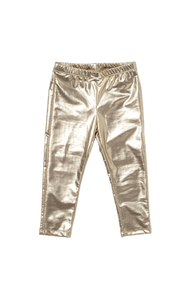 Light Gold Lamé Legging
