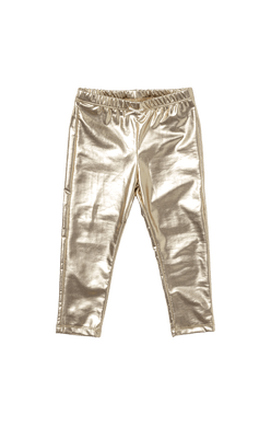 Light Gold Lamé Legging