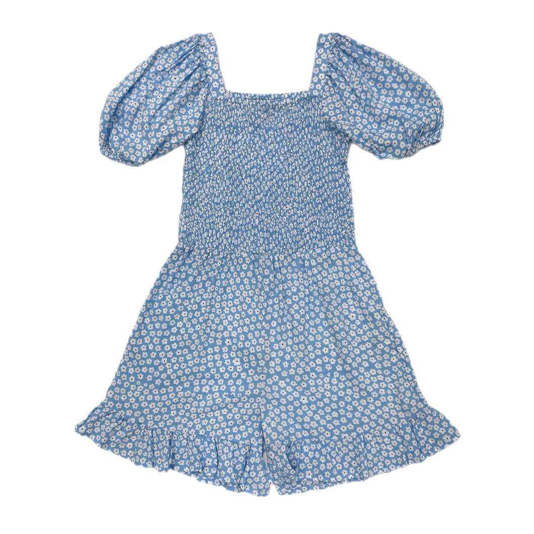 Blue Baby Ditsy Dove Romper