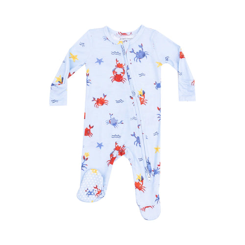 Crayon Crabs 2 Way Zip Footie