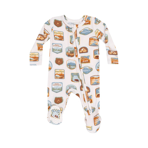 National Park Patches 2 Way Zip Footie