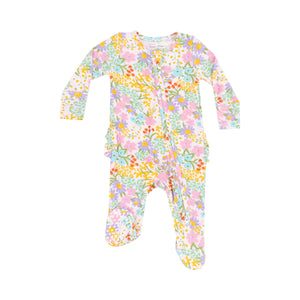 Amelia Floral 2 Way Zip Footie