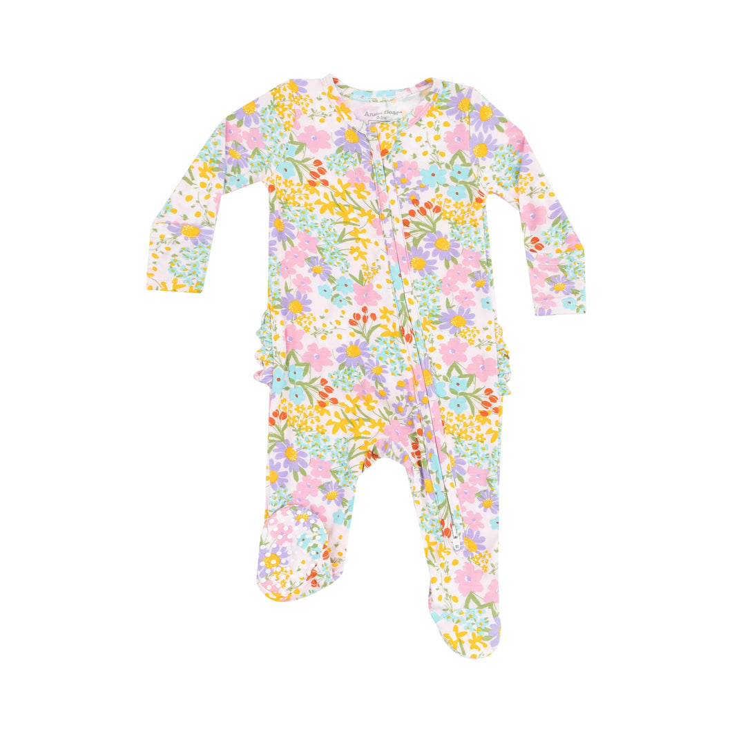 Amelia Floral 2 Way Zip Footie