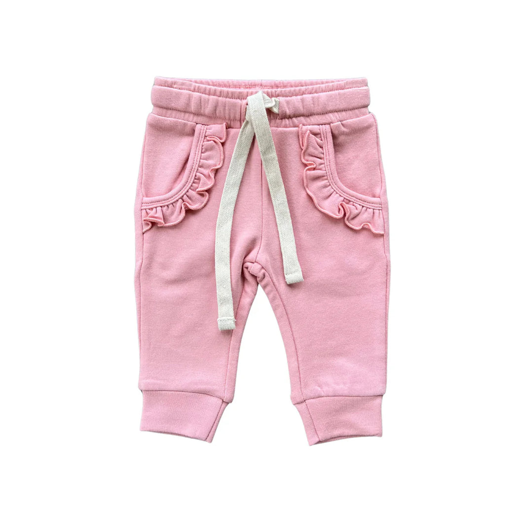 Mellow Rose Ruffle Joggers