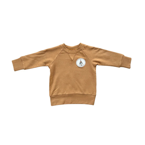 Toffee Teepee Raglan Sweatshirt