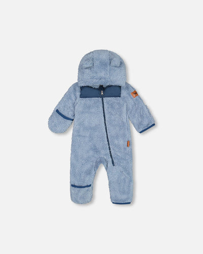 Pale Blue Baby Sherpa One Piece