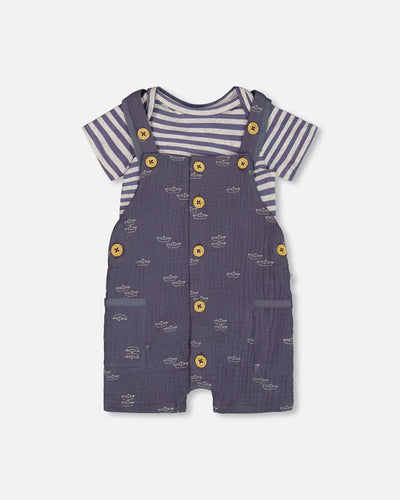 Paper Boats Muslin Shortall Set