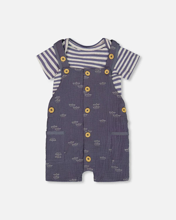 Paper Boats Muslin Shortall Set