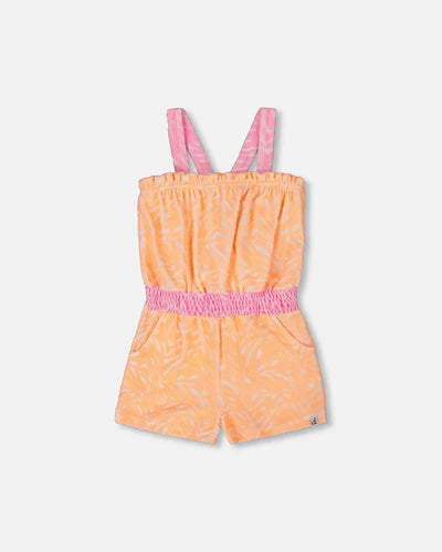Cantaloupe Terrycloth Sleeveless Romper