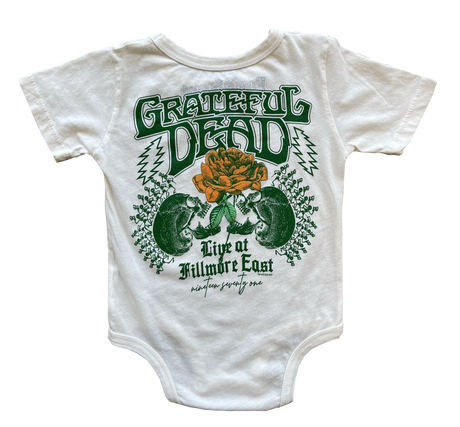 Grateful Dead Skull & Rose Onesie
