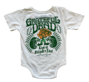 Grateful Dead Skull & Rose Onesie