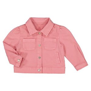 Blush Twill Baby Jacket