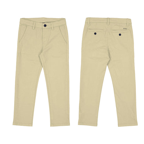 Beige Basic Trousers