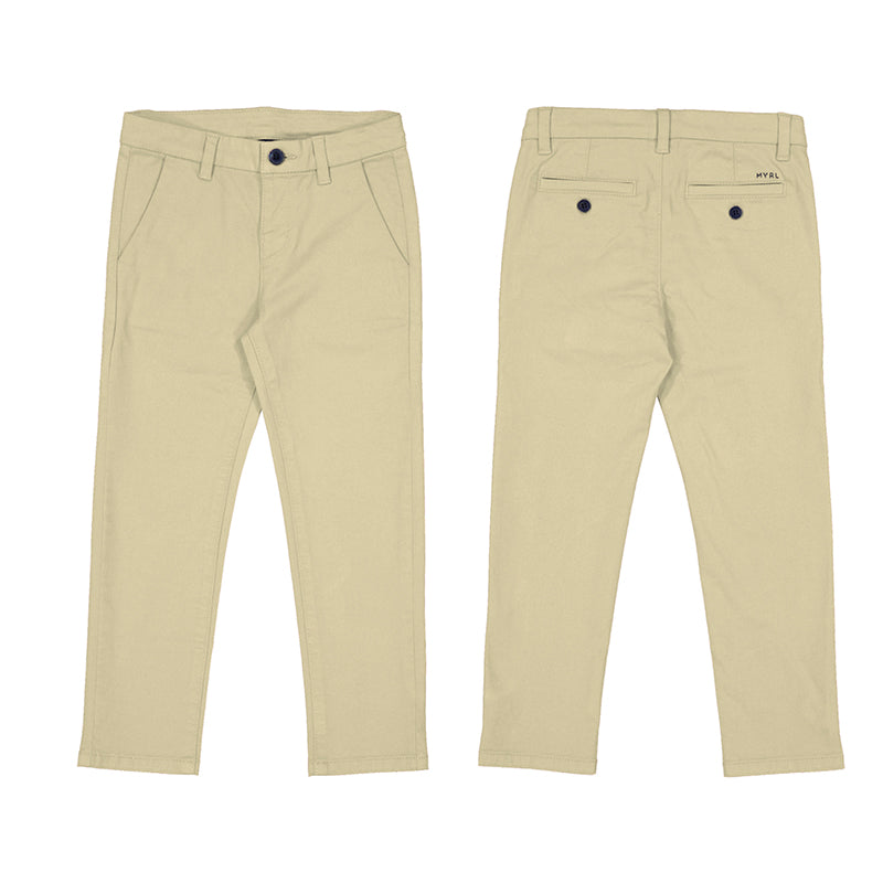 Beige Basic Trousers