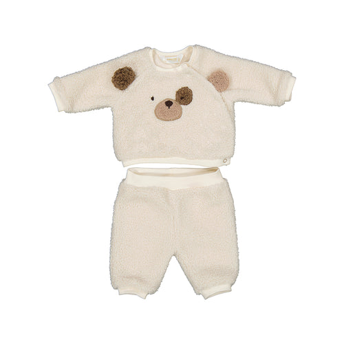 Plush Teddy Baby Sweat Suit