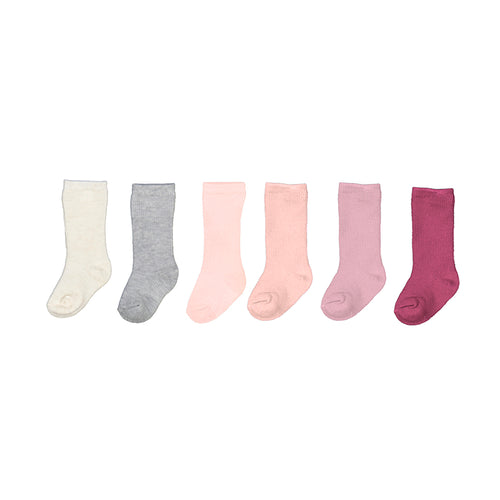 Pinks 6 Pack Baby Sock Set