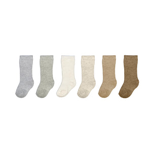 Neutrals 6 Pack Baby Sock Set