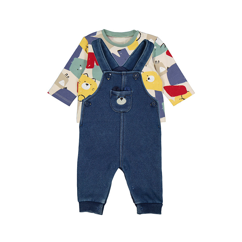 Abstract Teddy Baby Overalls