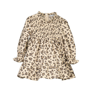 Leopard Flowers Baby Dress