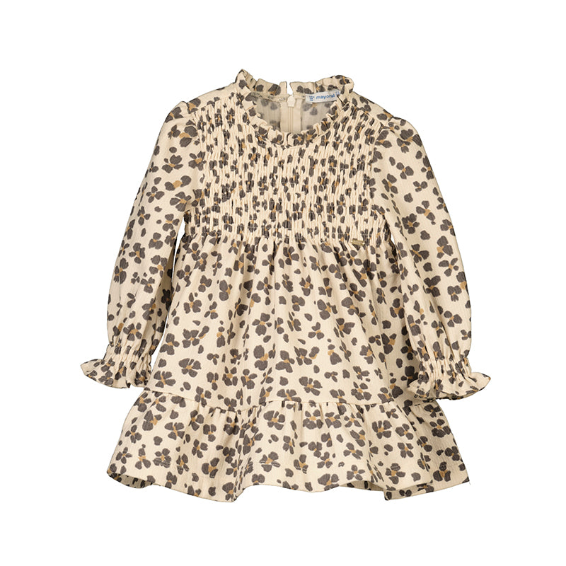Leopard Flowers Baby Dress