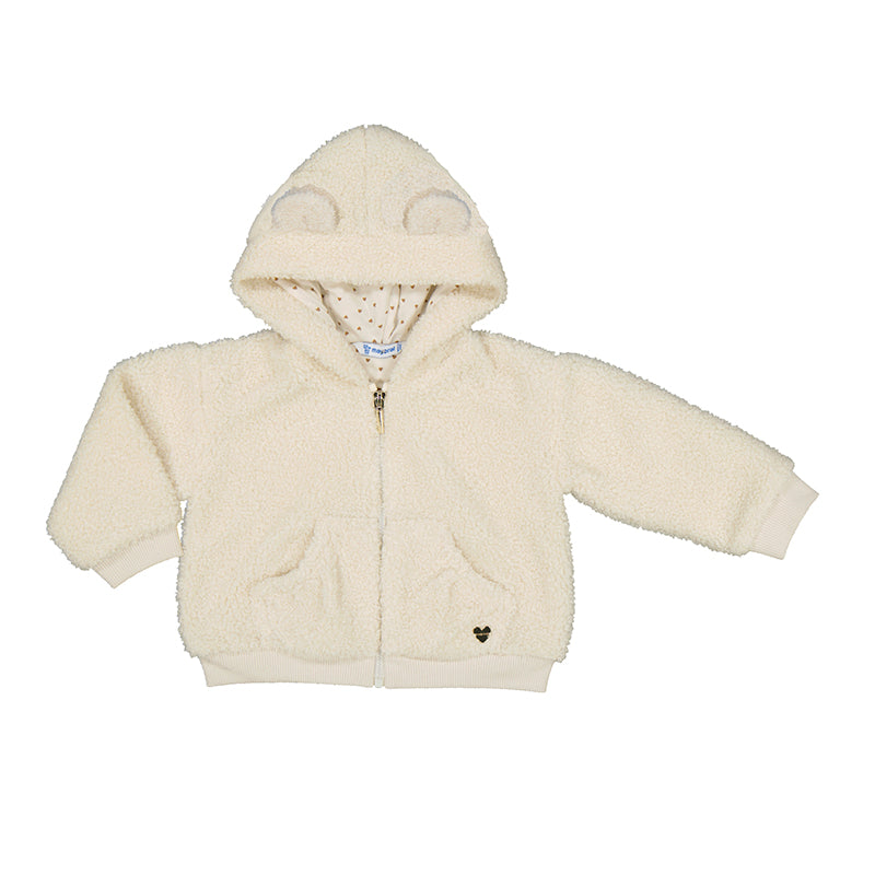 Chickpea Faux Sherpa Baby Hoodie