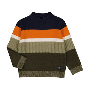 Saffron Color Block Sweater