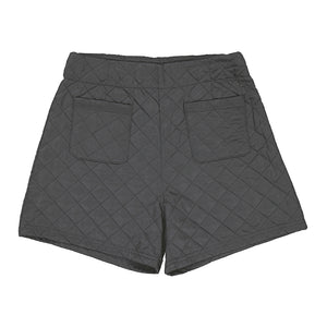 Black Quilted High Waist Short