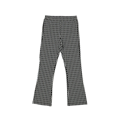 Black & White Print Flare Pant